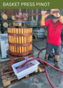 basket for hand pressed pinot